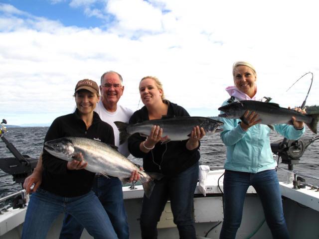 Seattle fishing Coho Salmon