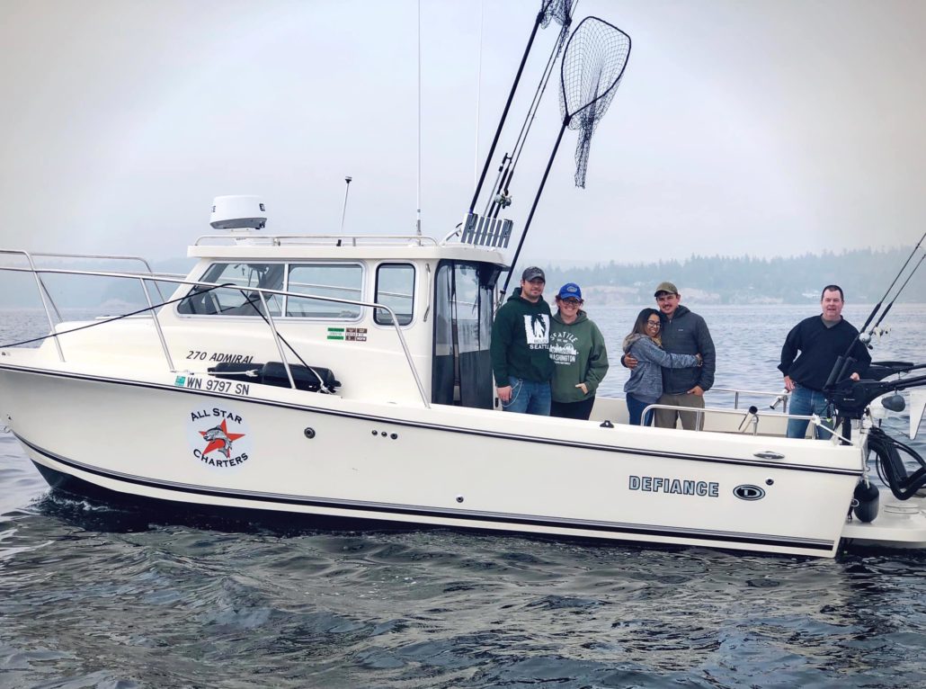 Capt Len's boat 28 ft defiance